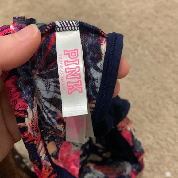 Brand new Pink bralette with t-back - Picture 3 of 5